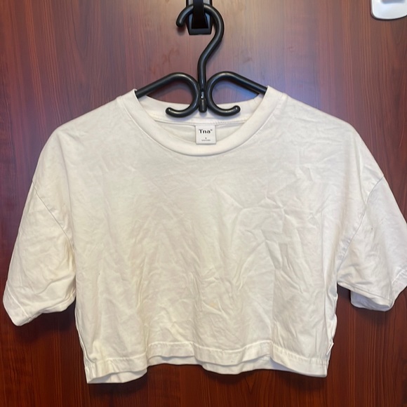 TNA crewneck white crop top - never worn - Picture 2 of 5